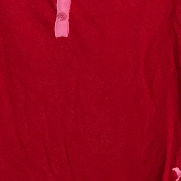 Vintage 2002 PINK VS Red & Pink Henley Sz | M - Picture 7 of 8